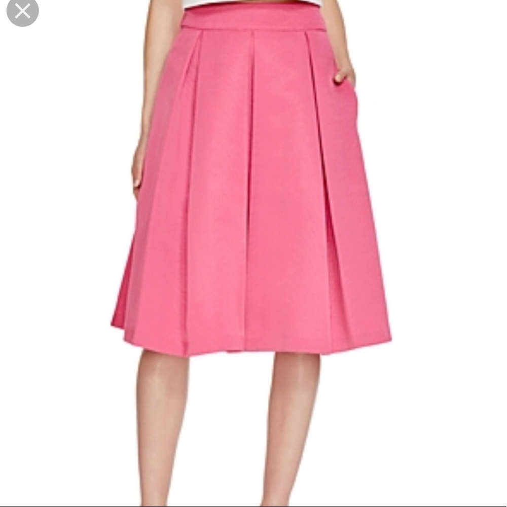 Eliza J Pleated A-Line Skirt Pink, w tulle size 6